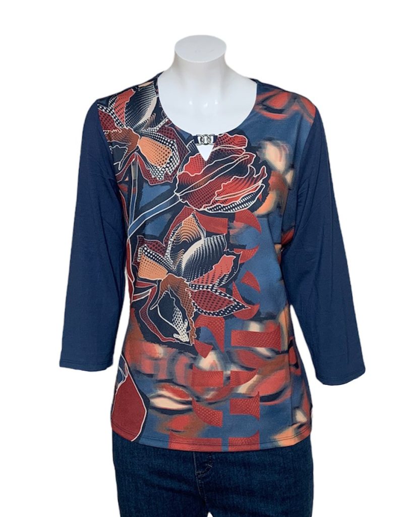 Barbara Lebek Floral Print Top|Barbara Lebek |Irish Handcrafts 1