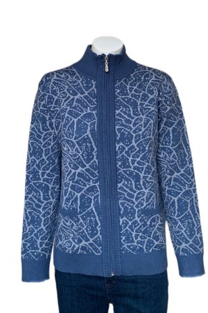 Castle Knitwear High Neck Jacquard Jacket|Ladies Knitwear|Irish Handcrafts 1