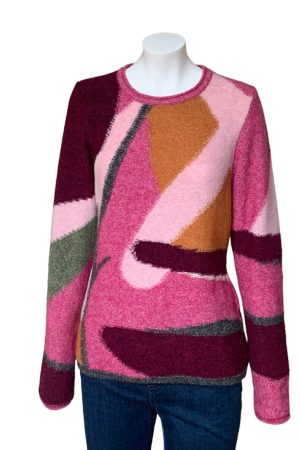 Rabe Abstract Print Lightweight Sweater|Ladies Knitwear|Irish Handcrafts 1