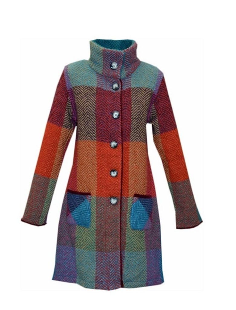 Weavers of Ireland Multicoloured Tweed Coat|Coats|Irish Handcrafts 2