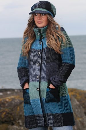 Weavers of Ireland Blue Tweed Coat|Coats|Irish Handcrafts 1