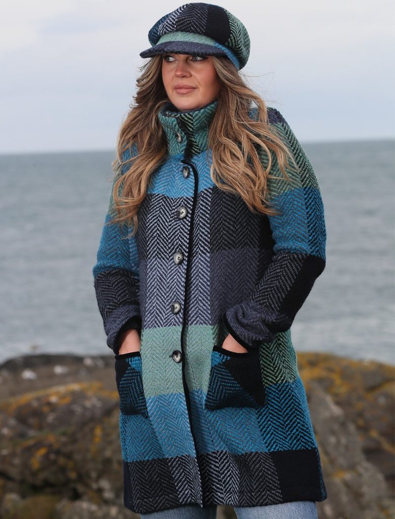Weavers of Ireland Blue Tweed Coat|Coats|Irish Handcrafts 1