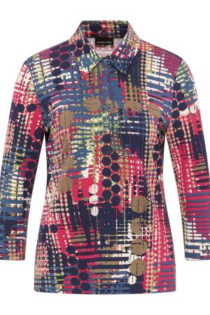 Barbara Lebek Alternative Print Polo Shirt|Lebek|Irish Handcrafts 1