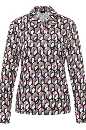 Barbara Lebek Geometric Print Top |Lebek |Irish Handcrafts 1