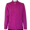 Castle Knitwear High Neck Jacquard Jacket|Castle of Ireland|Irish Handcrafts 1