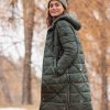 Barbara Lebek Quilted Coat with Fur Hood|Barbara Lebek| Irish Handcrafts 4