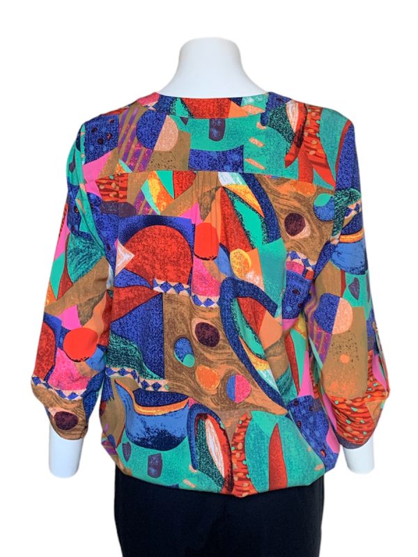 Eve Abstract Print Overblouse