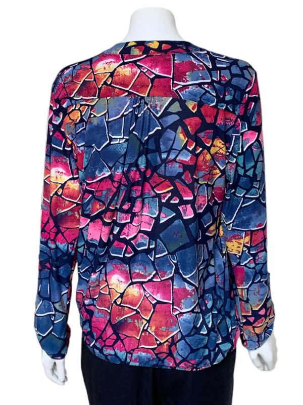 Eve Cracked Print Overblouse