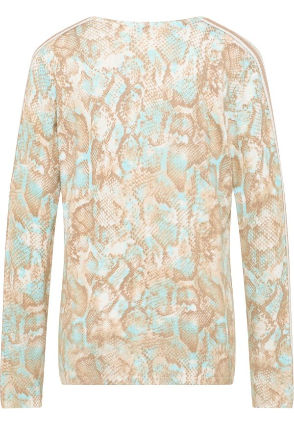 Barbara Lebek Round Neck Print Top