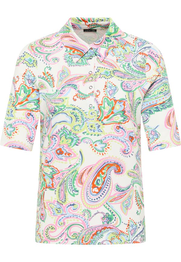 Barbara Lebek Paisley Polo Shirt
