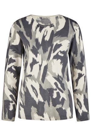Barbara Lebek Round Neck Print Sweater