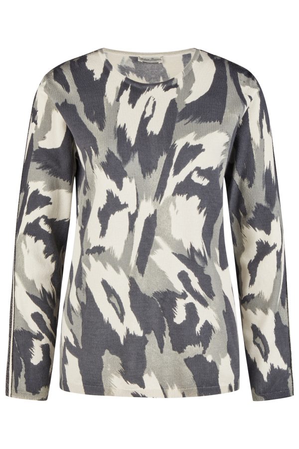 Barbara Lebek Round Neck Print Sweater