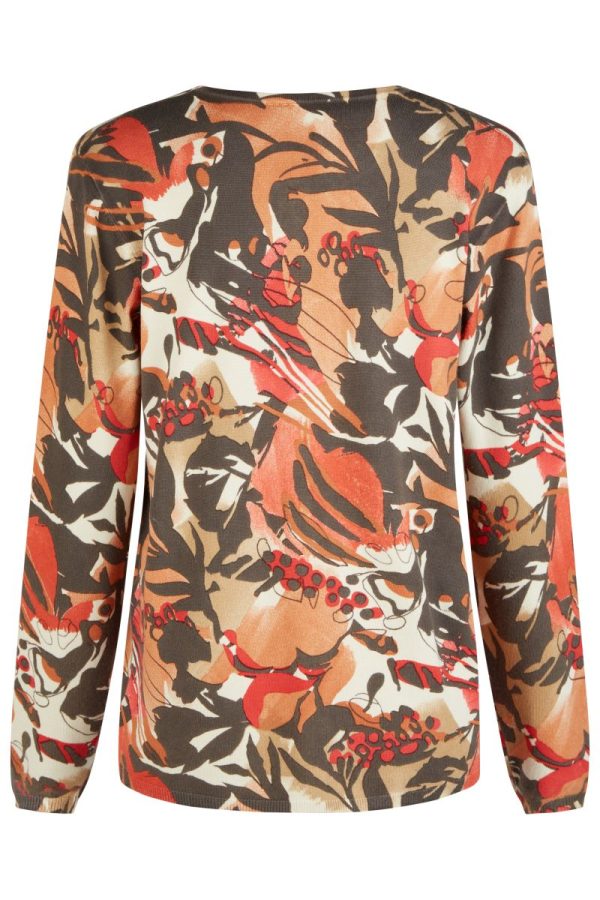 Barbara Lebek Round Neck Print Top