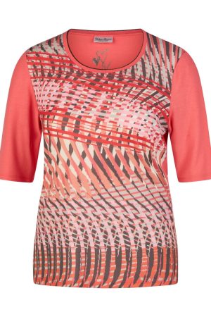 Barbara Lebek Round Neck Print Top