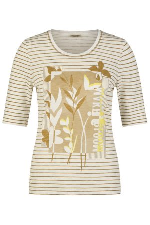 Barbara Lebek Round Neck Print Top