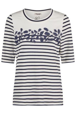 Barbara Lebek Round Neck Print Top