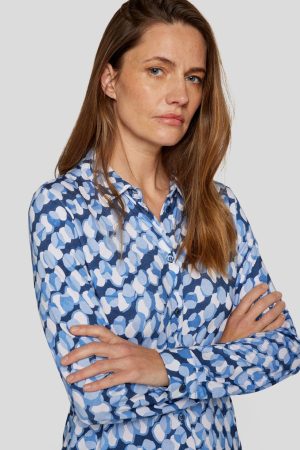 Rabe Patterned Polo Print Shirt