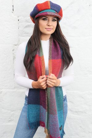 Branigan Weavers Wool Scarf Donegal Red