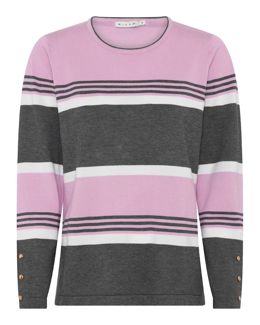Micha Striped Two Tone Top