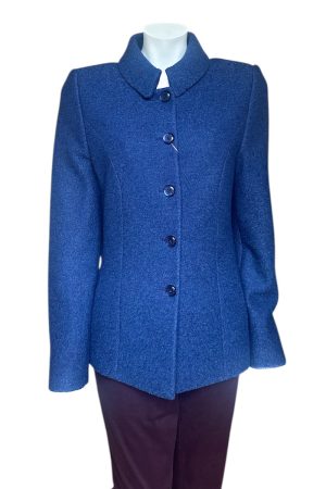 Christina Felix Wool & Cashmere Jacket in Blue