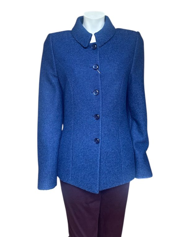 Christina Felix Wool & Cashmere Jacket in Blue