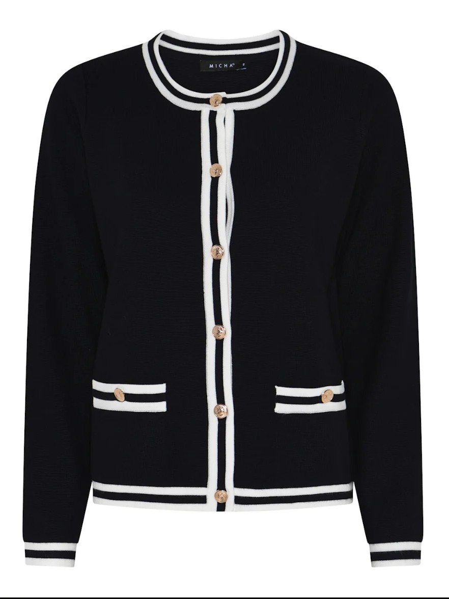 Micha Button Up Tone Cardigan