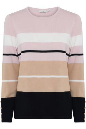 Micha Striped Two Tone Pullover