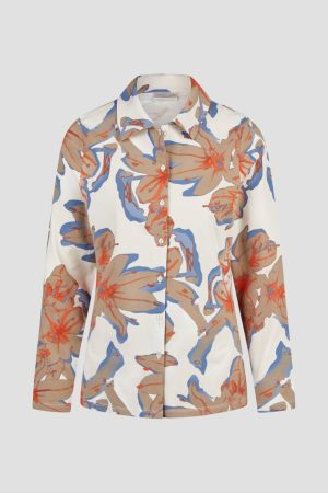 Long Sleeve Floral Print Blouse