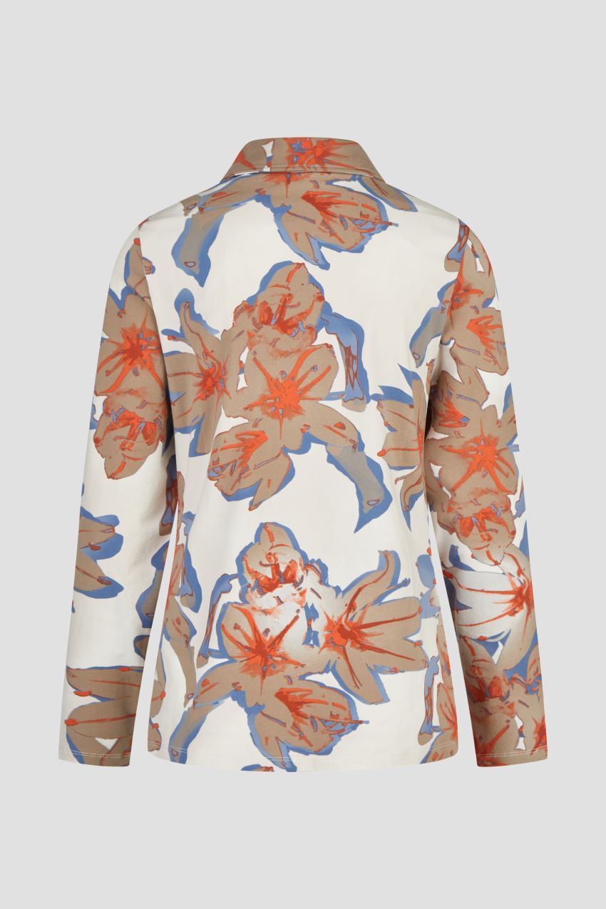 Long Sleeve Floral Print Blouse