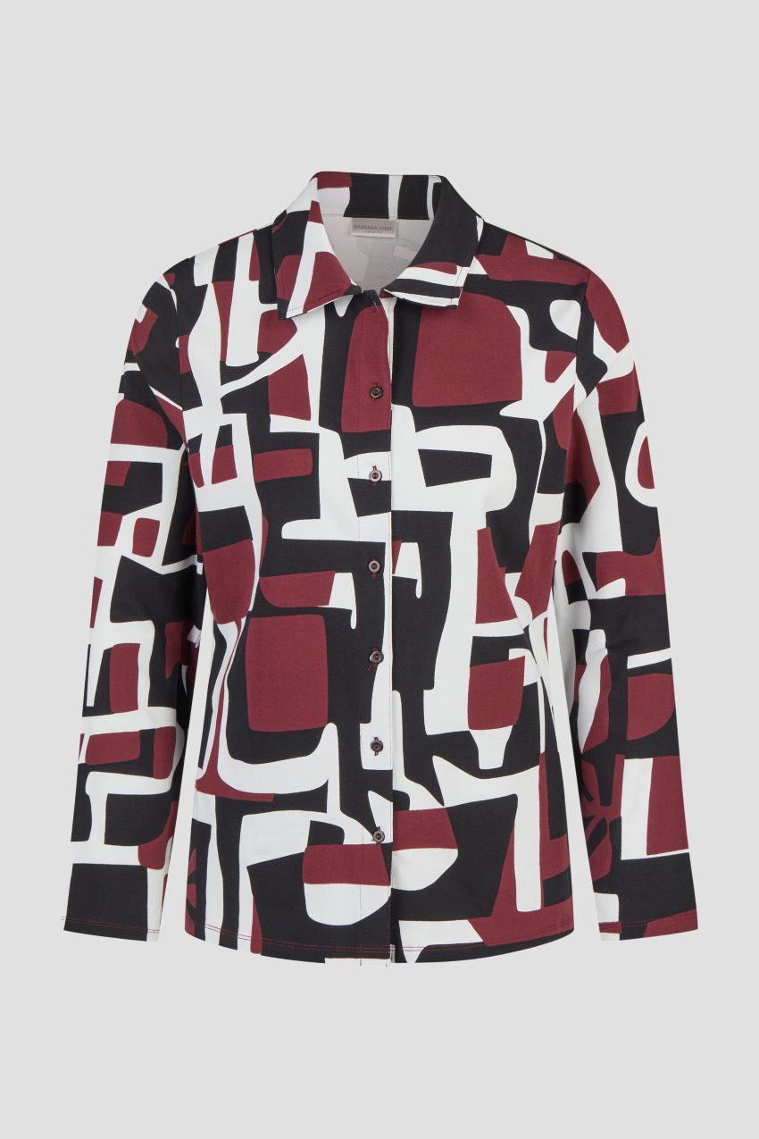 Barbara Lebek Abstract Print Long Sleeve Top