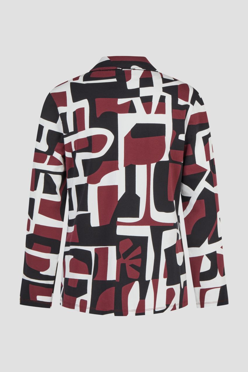 Barbara Lebek Abstract Print Long Sleeve Top