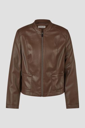 Barbara Lebek Faux Leather Jacket