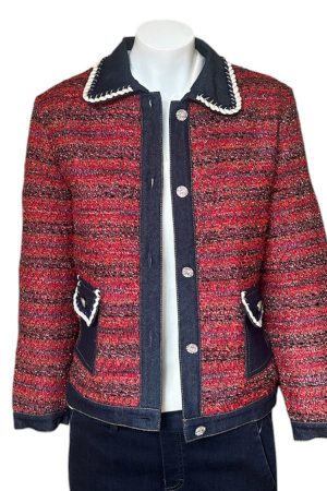 Castle Knitwear Two Tone Cardigan