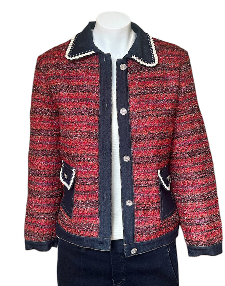 Castle Knitwear Two Tone Cardigan