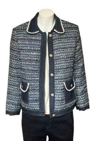 Castle Button Up Two Tone Cardigan