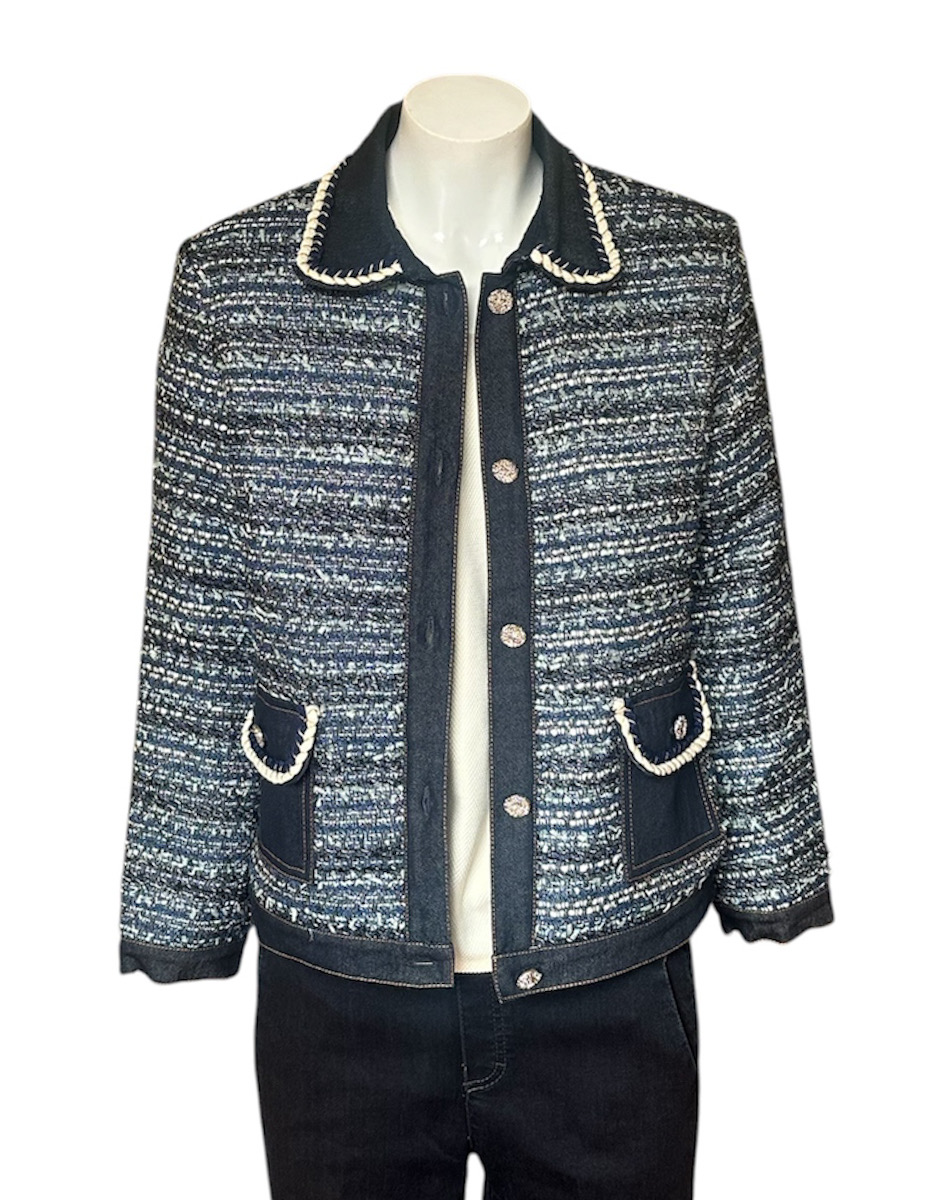 Castle Button Up Two Tone Cardigan