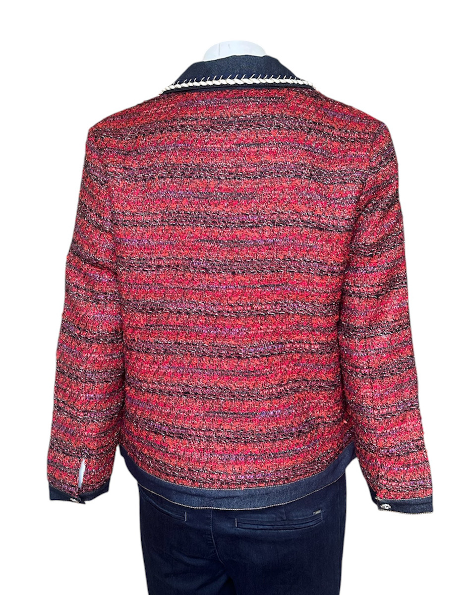 Castle Knitwear Two Tone Cardigan