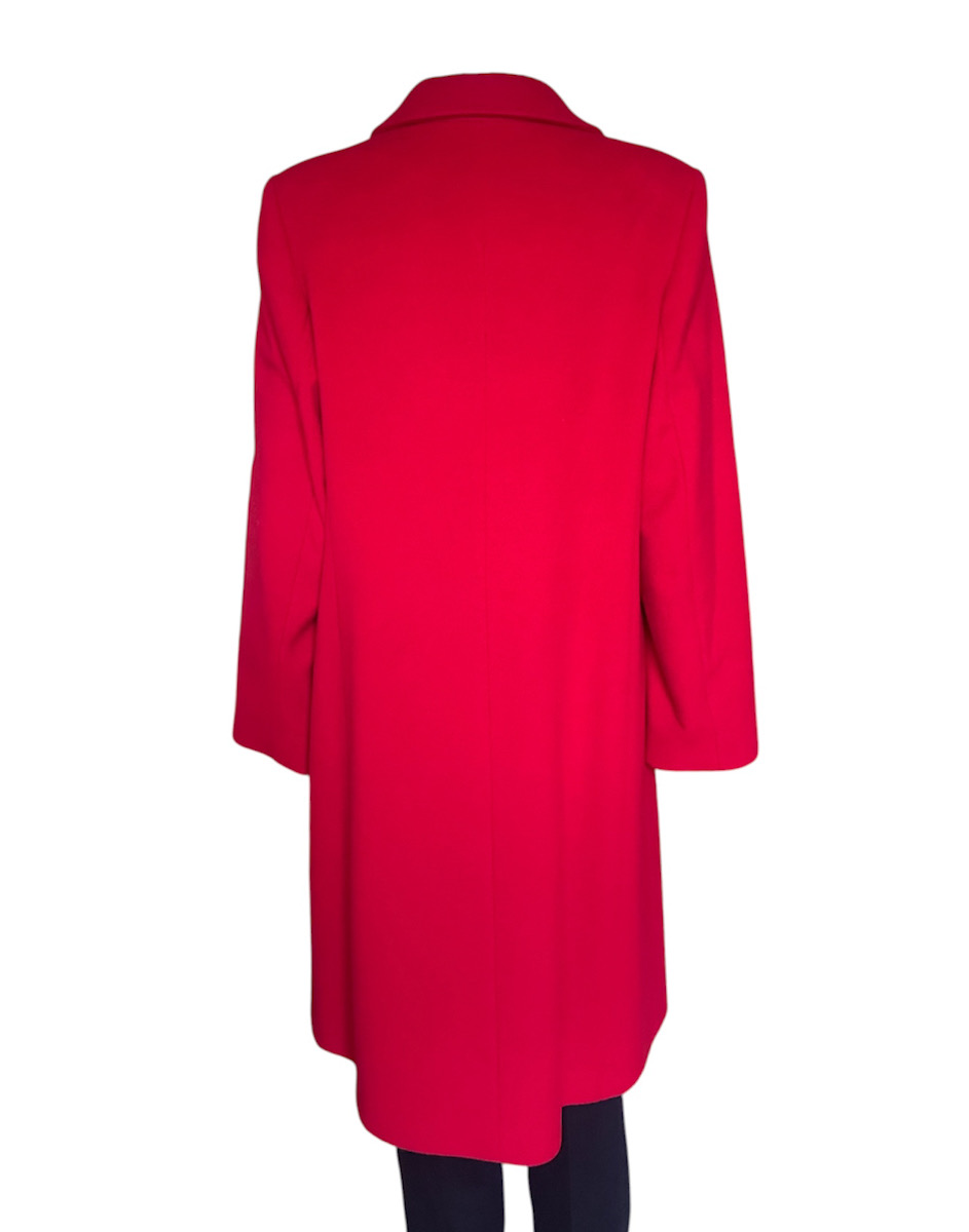 Christina Felix Wool & Cashmere Coat in Red