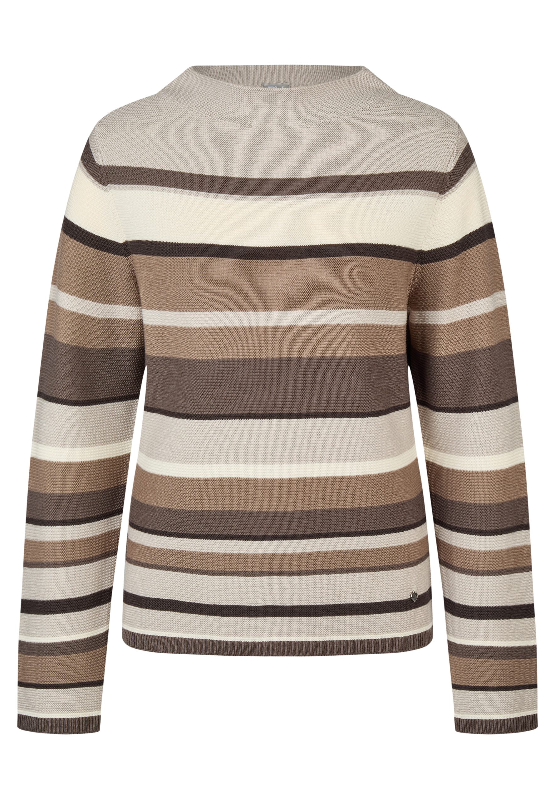 Rabe Striped High Neck Pullover