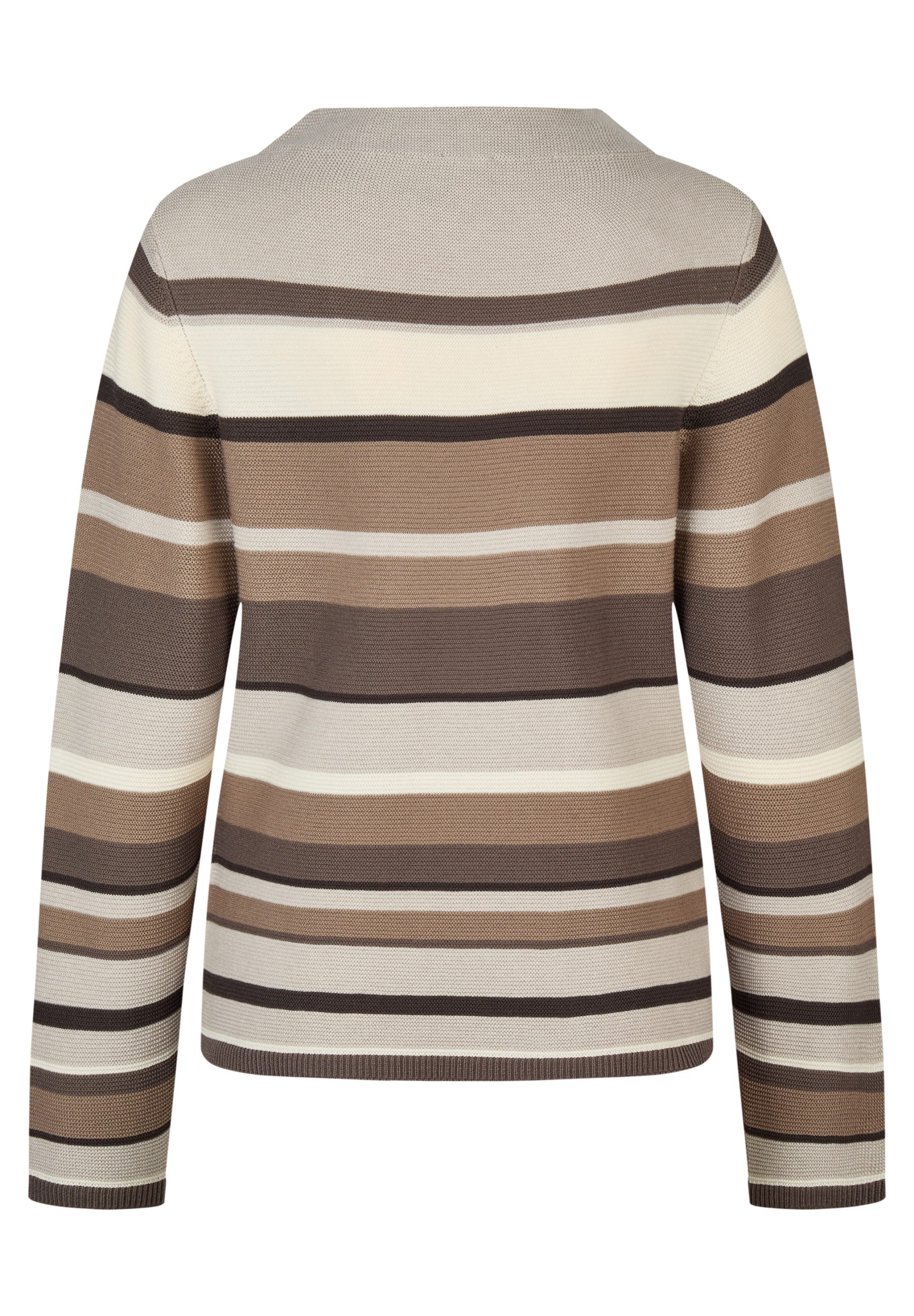 Rabe Striped High Neck Pullover